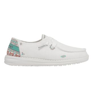 HEY DUDE WENDY FLORA LILY WHITE WOMEN'S CASUAL SHOE-122160215