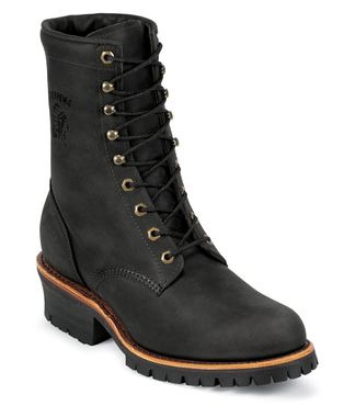 CHIPPEWA BLACK ODESSA LACE UP MEN'S DISCONTINUED-20049