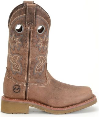 DOUBLE H YELLOW CAP CHESTNUT WD SQ WOMEN'S WESTERN BOOT-DH2411