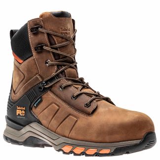 TIMBERLAND HYPERCHARGE WP MEN'S WORK COMP TOE 8" BOOT-A1KQ2