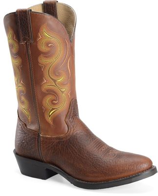 DOUBLE H BROWN & YELLOW 12" MEN'S DISCONTINUED-DH4417