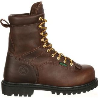 GEORGIA LACE-TO-TOE WP MEN'S WORK STEEL TOE 8" LACE UP BOOT-G8341