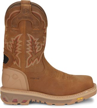 JUSTIN MONTANA RUST WP MEN'S COMP TOE PULL ON BOOT-CR2124