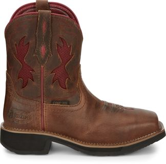 JUSTIN LATHEY NANO WOMEN'S WORK COMP TOE PULL ON BOOT-GY9962