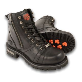 SHAF LACE TO TOE MEN'S MOTORCYCLE LACE UP BOOT-MBM9000
