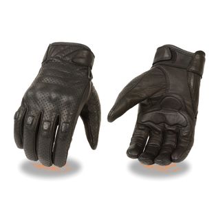 SHAF PERFORATED MEN'S MOTORCYCLE LEATHER GLOVE-MG7500