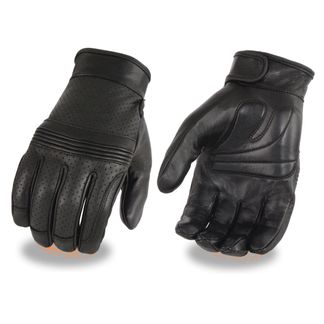 SHAF PREMIUM LEATHER PERFORATED MEN'S MOTORCYCLE GLOVES-MG7516
