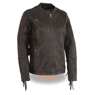 SHAF LIGHTWEIGHT WOMEN'S MOTORCYCLE LEATHER JACKET-MLL2565