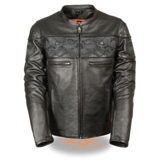 SHAF CROSSOVER SCOOTER MEN'S MOTORCYCLE LEATHER JACKET-MLM1500
