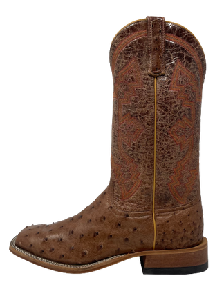 ANDERSON BEAN BROWN MAD DOG FQ OSTRICH MEN'S WESTERN BOOT-S1099