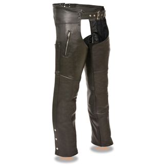 SHAF THIGH POCKET MEN'S MOTORCYCLE LEATHER CHAP-SH1190