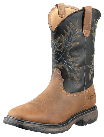 ARIAT WORKHOG H2O MEN'S WORK STEEL TOE PULL ON BOOT-10010133 | Chuck's ...