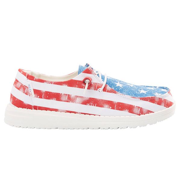HEY DUDE WENDY STAR SPANGLED WOMEN'S CASUAL SHOE-121412698 | Chuck's Boots