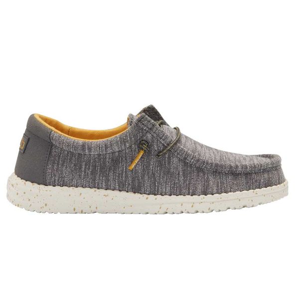 HEY DUDE WALLY YOUTH STRETCH TAUPE KID'S CASUAL SHOE-130131555 | Chuck ...
