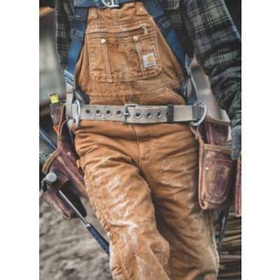 CARHARTT QUILT LINED BIB MEN'S WORKWEAR JEANS/PANTS-R41-BRN | Chuck's Boots