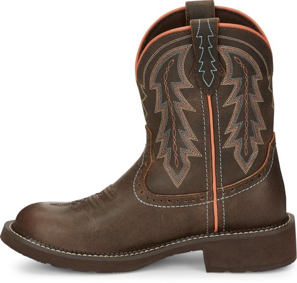 JUSTIN LYLA BAY BROWN WOMEN'S WESTERN BOOT-GY9538 | Chuck's Boots