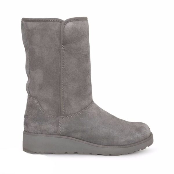UGG AMIE GREY FLEECE LINED WOMEN'S CASUAL BOOT-1013428-GREY