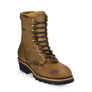 CHIPPEWA ELLICOTT INS WP MEN S WORK STEEL TOE LOGGER BOOT 26341 Chucks Boots