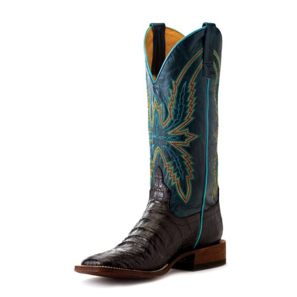 A 3/4 left turned Anderson Bean Macie Bean Bite in Shining Armor Women's Western Boot.