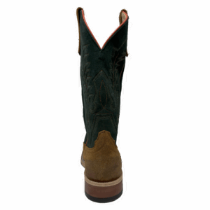 A shot of the heel of an Anderson Bean Wheatbuck Waxy Kudu Men's Western Boot.