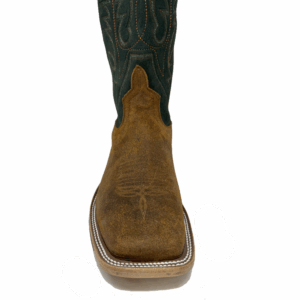 A look at the toe shape of an Anderson Bean Wheatbuck Waxy Kudu Men's Western Boot.