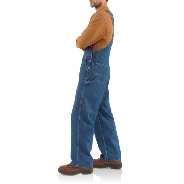 CARHARTT BIB UNLINED MEN'S WORKWEAR JEANS/PANTS-R07-DST - Image 3