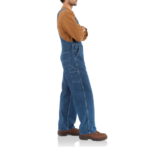 CARHARTT BIB UNLINED MEN'S WORKWEAR JEANS/PANTS-R07-DST - Image 2