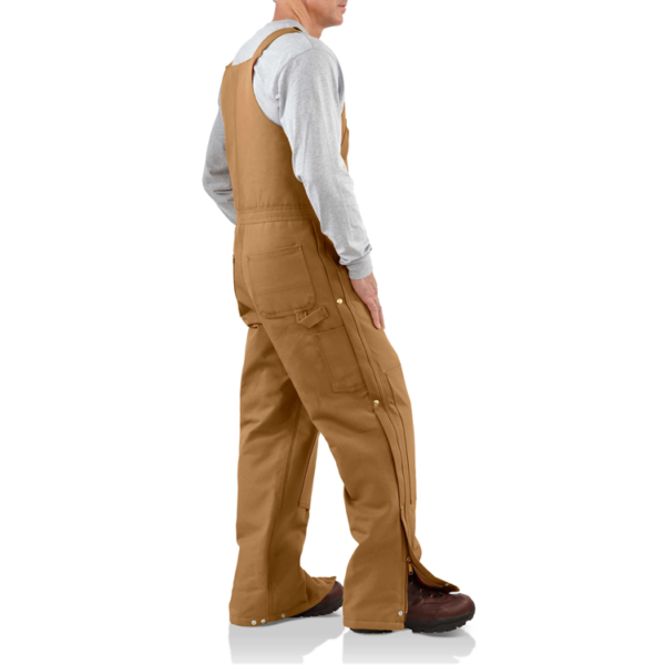 CARHARTT LOOSE FIT FIRM DUCK INSULAT MEN'S WORK BIBERALL-R38-BRN - Image 2