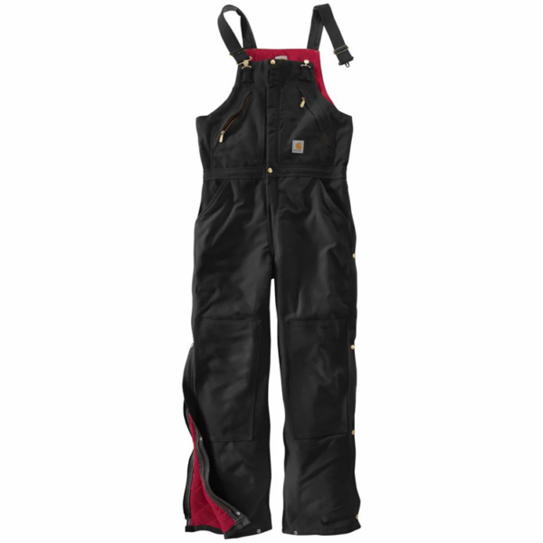 CARHARTT LOOSE FIT FIRM DUCK INSULAT MEN'S WORK BIBERALL-R38-BLK - Image 2