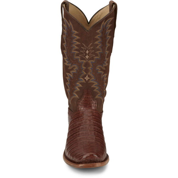 A forward-facing look at Tony Lama Alessandro 13" Caiman Men's Western Boot.