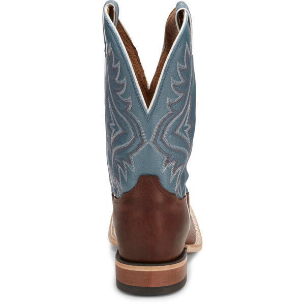 A look at the back and heel of a Tony Lama Avett 11" Maple Men's Western Boot.