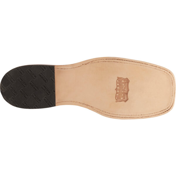 The sole of a Tony Lama Avett 11" Maple Men's Western Boot.