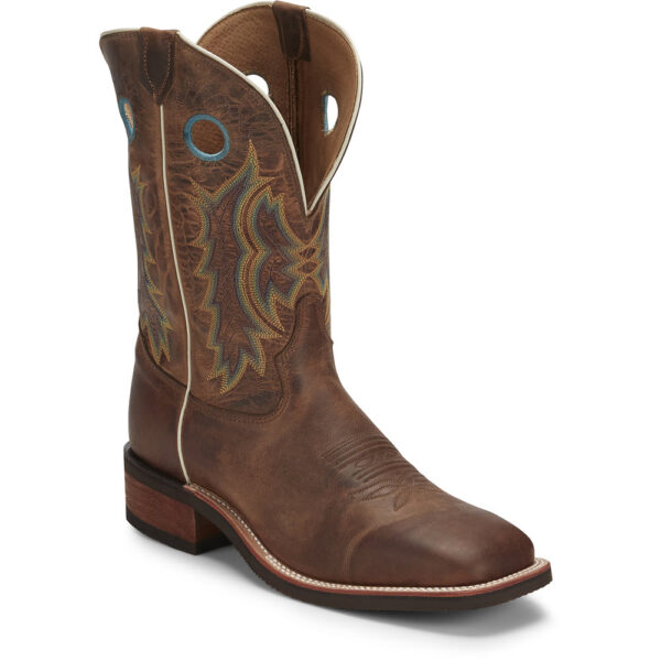 A 3/4 turned Tony Lama Creedance 11" Americana Men's Western Boot.