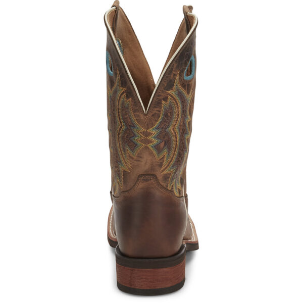 A look at the back and heel of a Tony Lama Creedance 11" Americana Men's Western Boot.