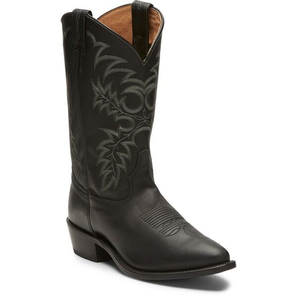 A 3/4 turned Tony Lama Segar 12" Onyx Men's Western Boot.