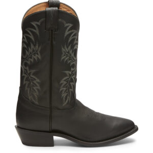 A right profile facing Tony Lama Segar 12" Onyx Men's Western Boot.