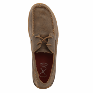 An overhead look at a Twisted X Boat Shoe Driving Moc Men's Casual Shoe.