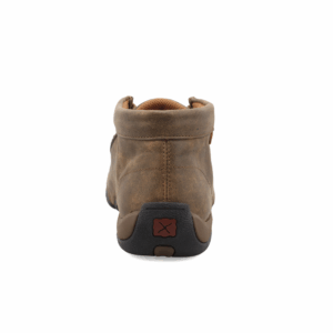 A look at the back and heel of a Twisted X Original Chukka Driving Moc Women's Casual Shoe.