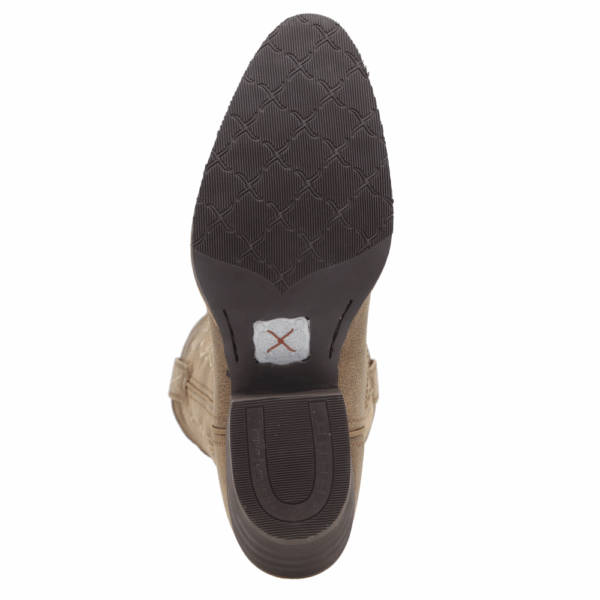 The sole of a Twisted X Women's 12" Bomber Western Boot.