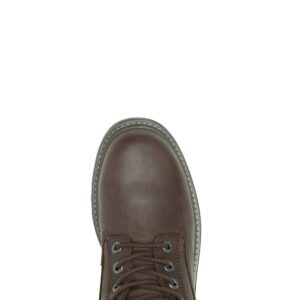 A look at the toe shape on a Wolverine Men's Floorhand Waterproof Steel Toe 6