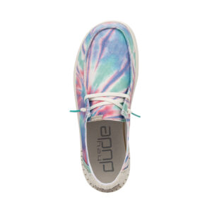 HEY DUDE WENDY RISE CANDY TIE DYE WOMENS CASUAL SHOE HEY DUDE WENDY RISE CANDY TIE DYE WOMENS CASUAL SHOE
