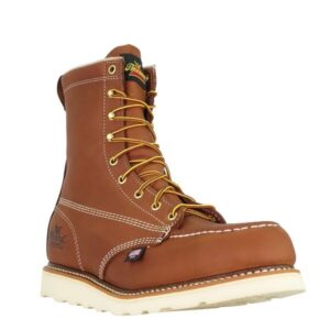 THOROGOOD AMERICAN HERITAGE TOBACCO WEDGE MEN S WORK STEEL TOE 8 LACE UP BOOT 804 4208 Chucks Boots
