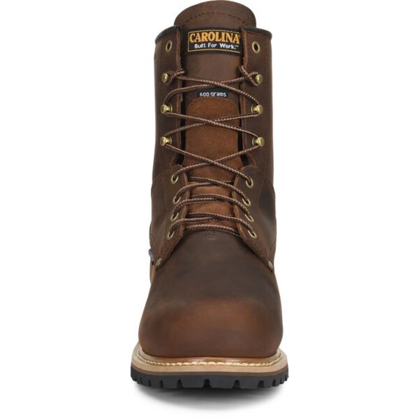 CAROLINA ELM 8" INTERNAL MET GUARD INS MEN'S WORK STEEL TOE LOGGER BOOT-CA7821 - Image 4