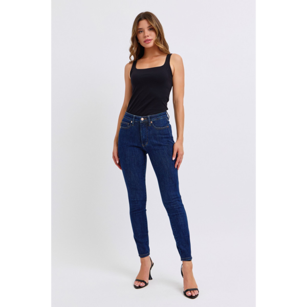 MID RISE TUMMY CONTROL CLASSIC SKINNY JEAN - Image 5