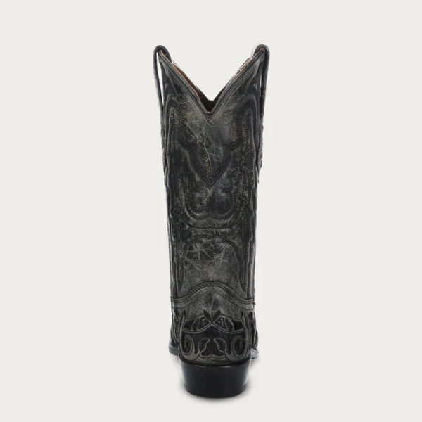 Black Alligator Inlay and Stitching Exotic Cowboy - Image 4