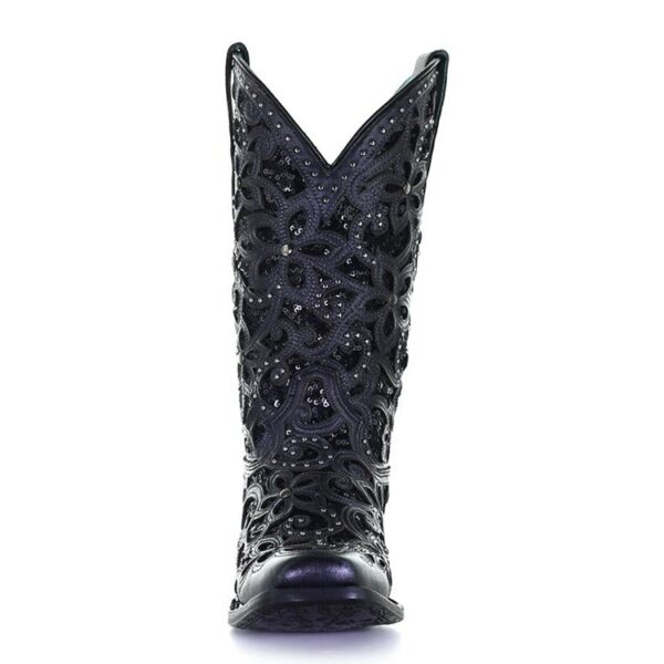 Black Inlay and Stitching with Studs Cowgirl - Image 4