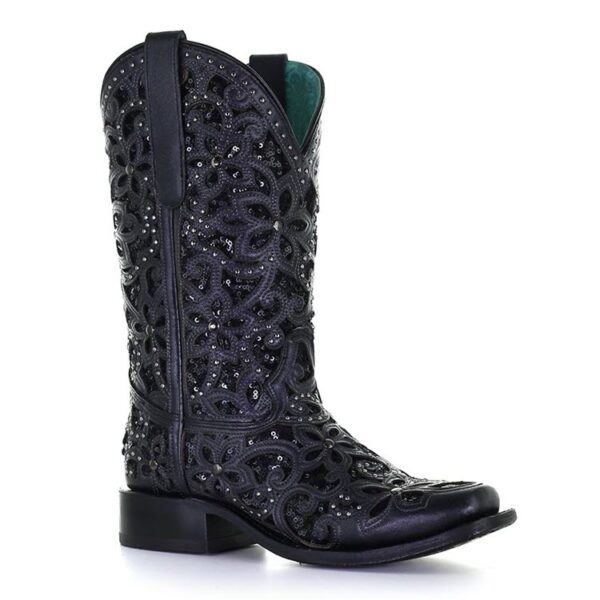 Black Inlay and Stitching with Studs Cowgirl - Image 2