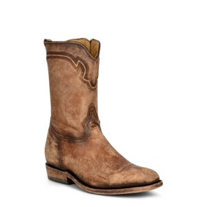 Honey Embroidery with Zipper J Toe Cowboy