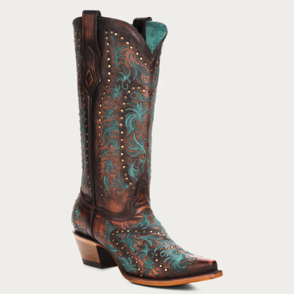 Copper Embroidery and Studs Snip Cowgirl - Image 2