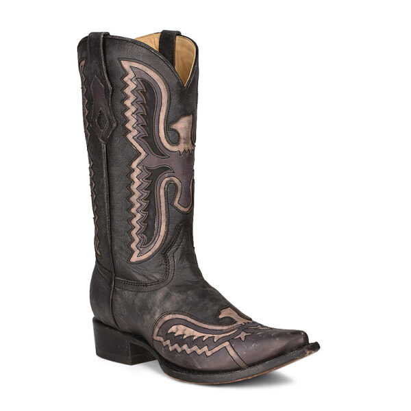 Black Eagle Inlay and Embroidery Cowboy